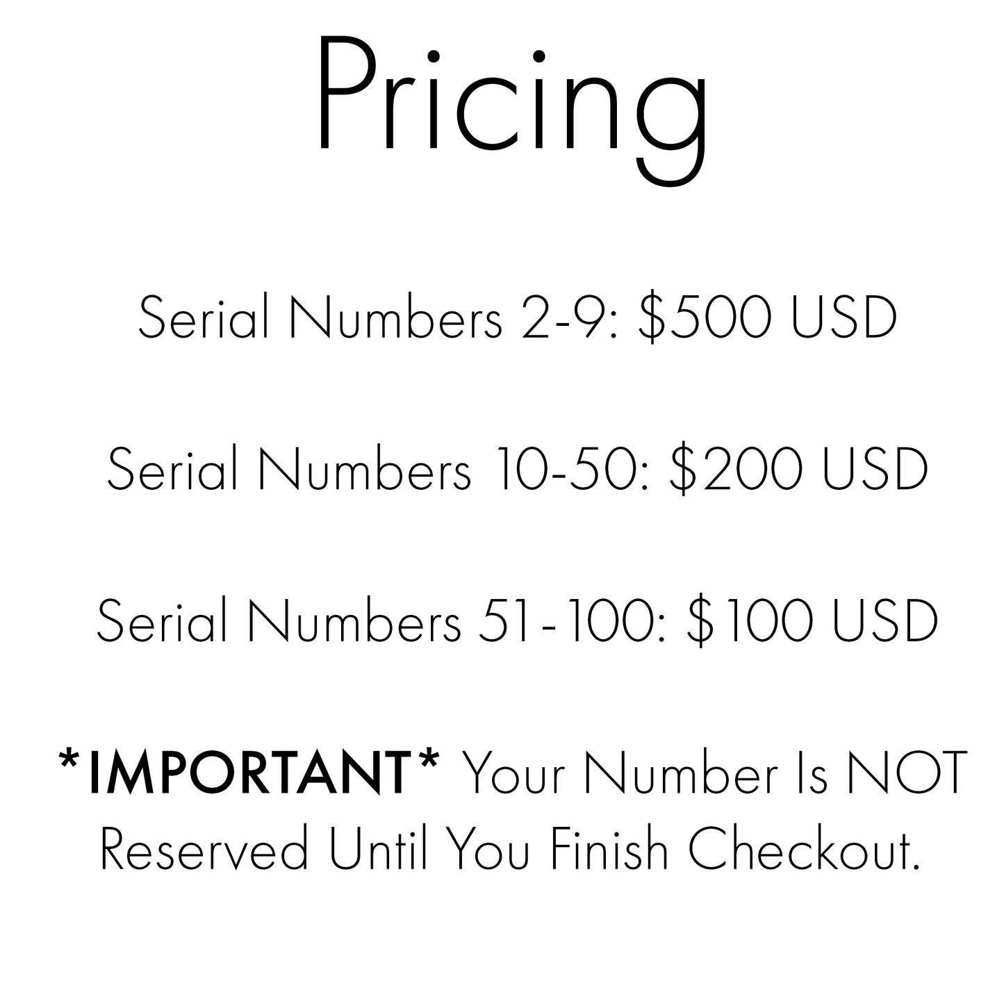 ERA Poseidon Serial Number Reservation